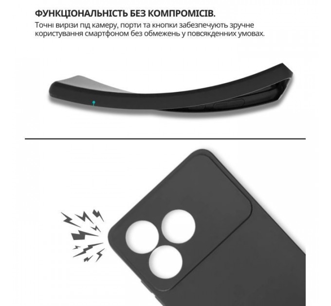 Чохол до мобільного телефона BeCover silicone ZTE Blade A36 \/ Nubia A36 Black (714936)