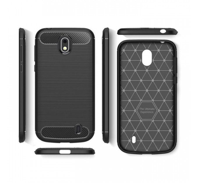 Чохол до мобільного телефона Laudtec для Nokia 1 Carbon Fiber (Black) (LT-N1B)