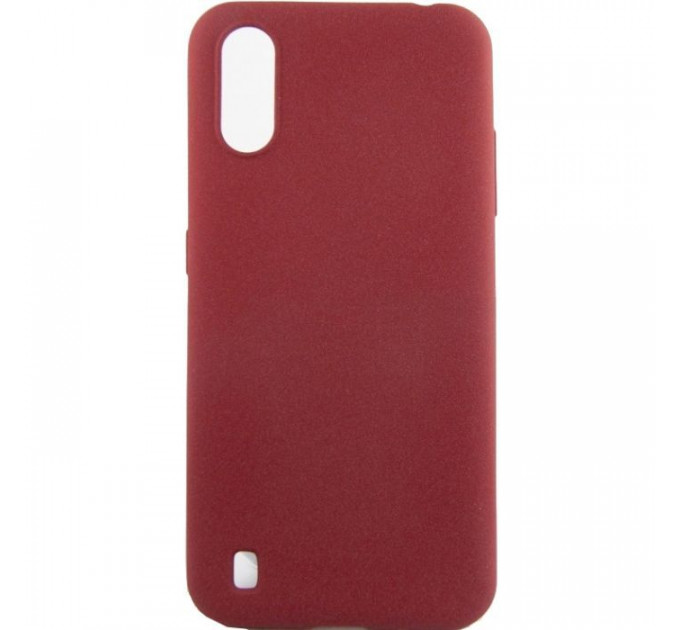Чохол до мобільного телефона Dengos Carbon Samsung Galaxy A01, red (DG-TPU-CRBN-55) (DG-TPU-CRBN-55)