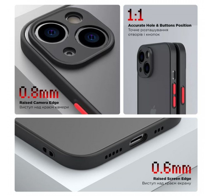 Чохол до мобільного телефона Armorstandart Frosted Matte Samsung A35 5G (A356) Black (ARM74331)