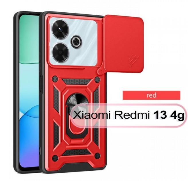 Чохол до мобільного телефона BeCover Military Xiaomi Redmi 13 Red (711554)