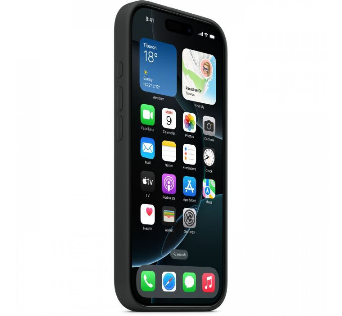 Чохол до мобільного телефона Apple iPhone16 Pro Silicone Case with MagSafe - Black (MYYJ3ZM\/A)