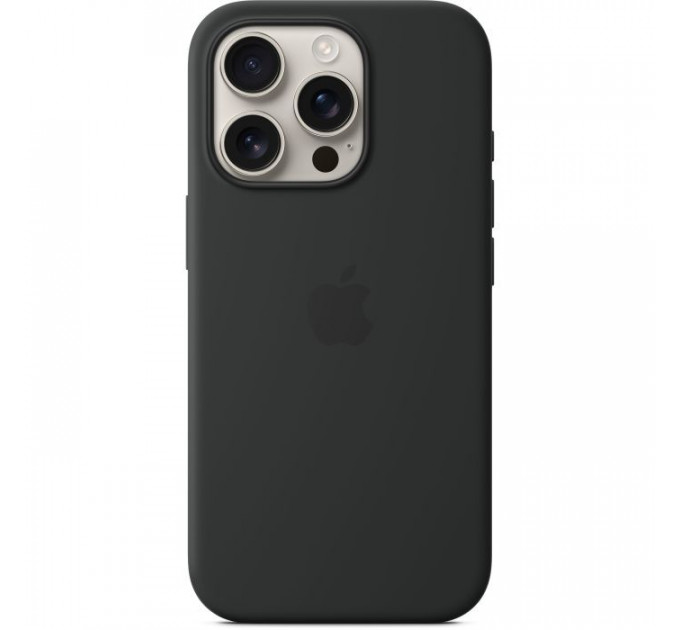Чохол до мобільного телефона Apple iPhone16 Pro Silicone Case with MagSafe - Black (MYYJ3ZM\/A)