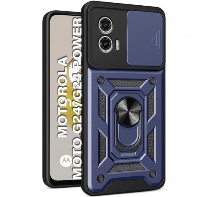 Чохол до мобільного телефона BeCover Military Motorola Moto G24\/G24 Power Blue (710723)
