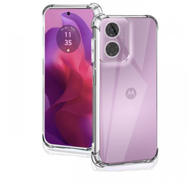 Чохол до мобільного телефона BeCover Anti-Shock Motorola Moto G04\/ E14 Clear (712309)