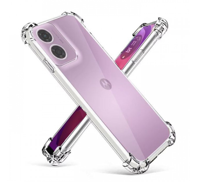 Чохол до мобільного телефона BeCover Anti-Shock Motorola Moto G04\/ E14 Clear (712309)
