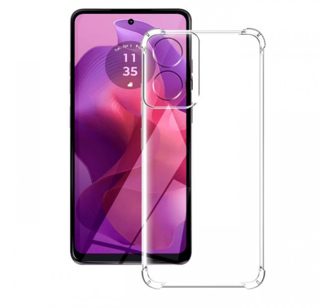 Чохол до мобільного телефона BeCover Anti-Shock Motorola Moto G04\/ E14 Clear (712309)