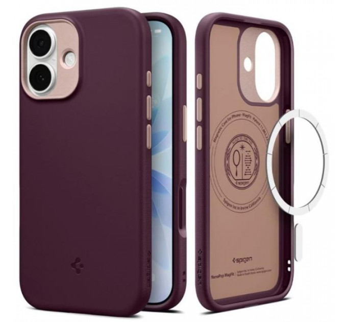 Чохол до мобільного телефона Spigen Nano Pop MagFit iPhone 17 Burgundy Bean (ACS10365)