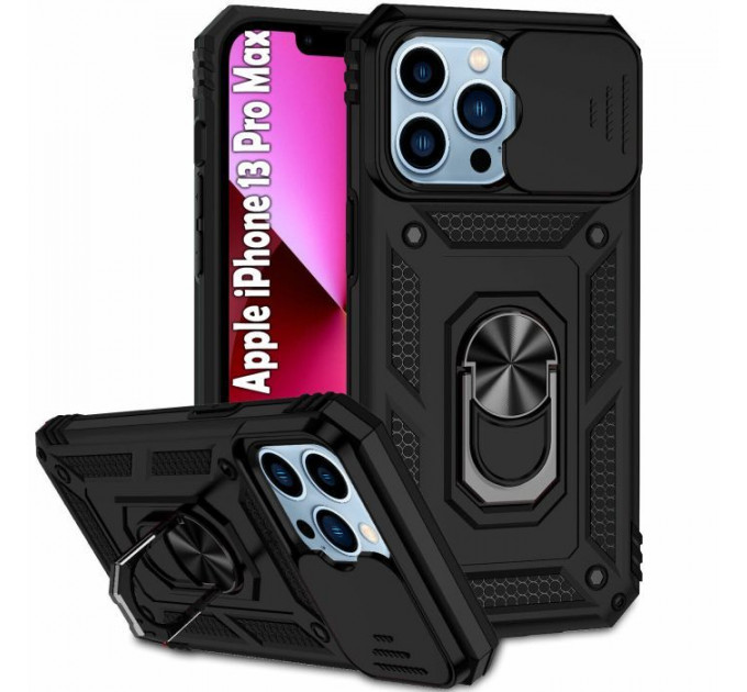 Чохол до мобільного телефона BeCover Military Apple iPhone 13 Pro Max Black (707105)