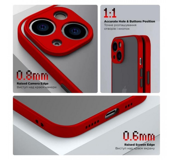 Чохол до мобільного телефона Armorstandart Frosted Matte Samsung M34 5G (M346) Red (ARM69713)