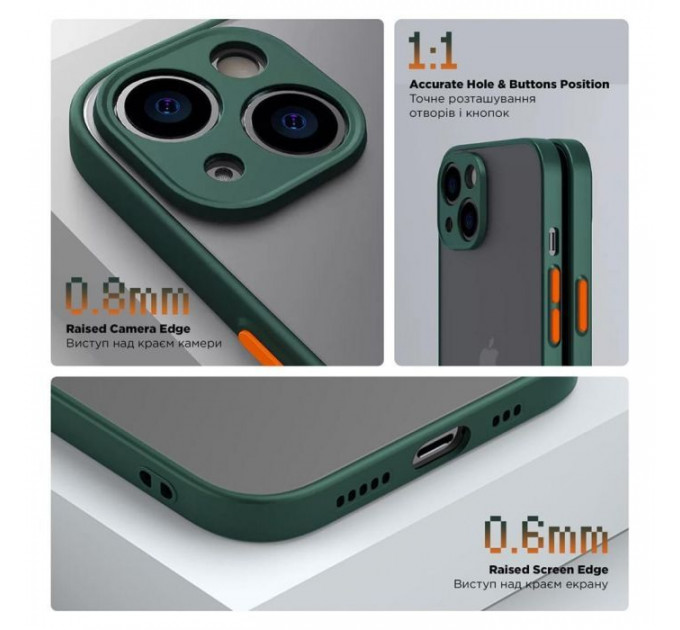 Чохол до мобільного телефона Armorstandart Frosted Matte Samsung S23FE 5G Dark Green (ARM69715)