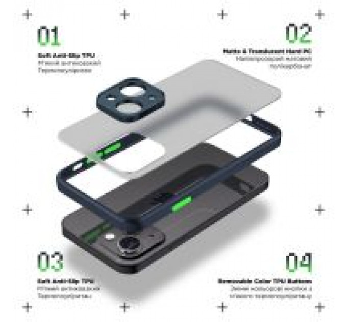 Чехол для мобильного телефона Armorstandart Frosted Matte Samsung S23FE 5G Navy Blue (ARM69716)