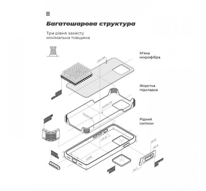 Чохол до мобільного телефона Armorstandart ICON Case Tecno POVA NEO 3 (LH6n) Camera cover Dark Blue (ARM76690)