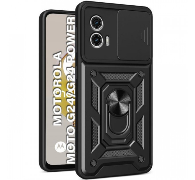 Чохол до мобільного телефона BeCover Military Motorola Moto G24\/G24 Power Black (710722)