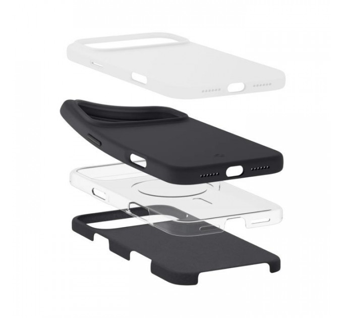 Чохол до мобільного телефона Spigen Silicone Fit MagFit iPhone 17 Pro Max Black (ACS10270)