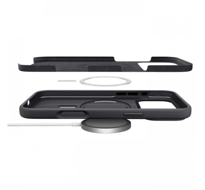 Чохол до мобільного телефона Spigen Silicone Fit MagFit iPhone 17 Pro Max Black (ACS10270)