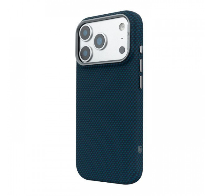 Чохол до мобільного телефона Armorstandart LikeCarbon2 MagCase Apple iPhone 17 Pro Max Kevlar Dark Blue (ARM88553)