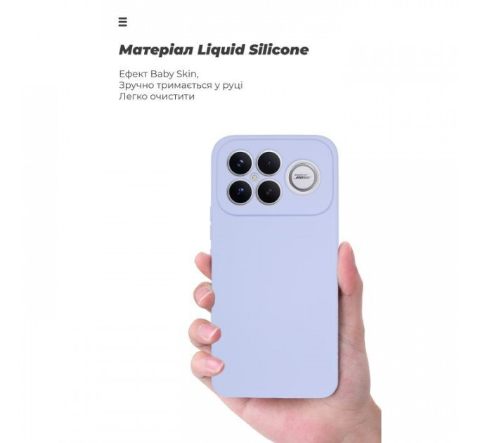 Чохол до мобільного телефона Armorstandart ICON Xiaomi Poco F8 Ultra Camera cover Lavender (ARM89438)