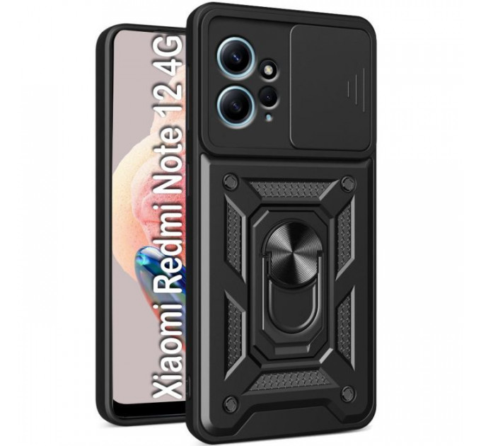 Чохол до мобільного телефона BeCover Military Xiaomi Redmi Note 12 4G Black (709155)