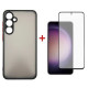 Чохол до мобільного телефона Dengos Kit for Samsung Galaxy S23 FE case + glass (Black) (DG-KM-11)