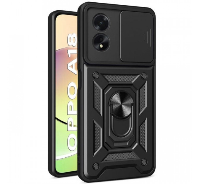 Чохол до мобільного телефона BeCover Military Oppo A18 Black (710712)