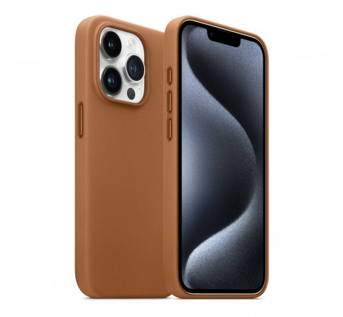 Чохол до мобільного телефона Armorstandart FAKE Leather Case Apple iPhone 15 Pro Max Light Coffee (ARM76306)