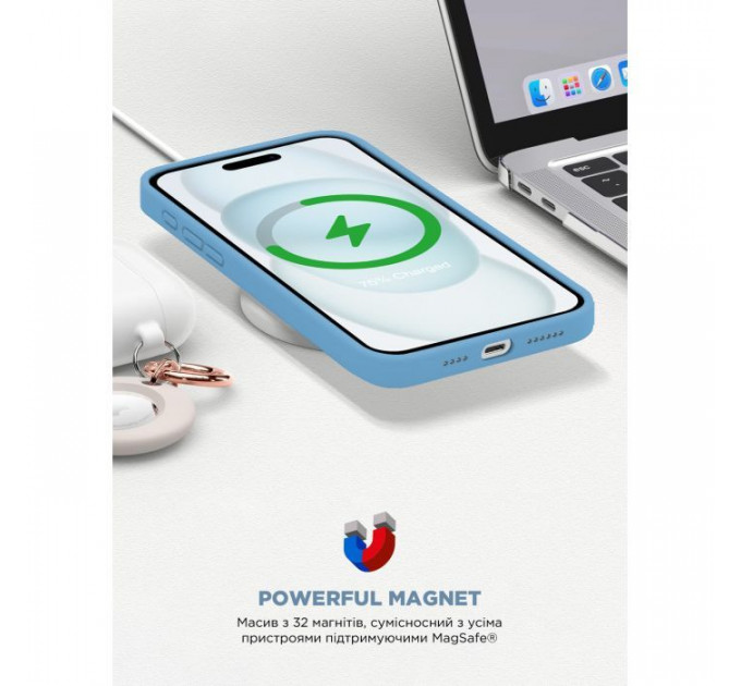 Чохол до мобільного телефона Armorstandart ICON2 MagSafe Apple iPhone 15 Light Blue (ARM77012)