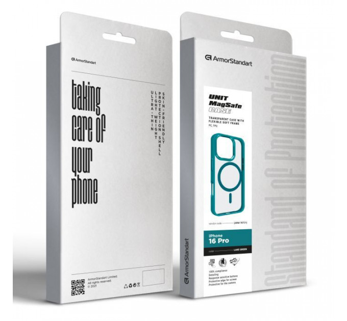 Чохол до мобільного телефона Armorstandart Unit MagSafe Apple iPhone 16 Pro Lake Green (ARM78721)