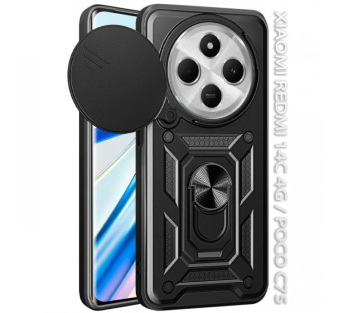 Чохол до мобільного телефона BeCover Military Xiaomi Redmi 14C 4G \/ Poco C75 Black (712489)