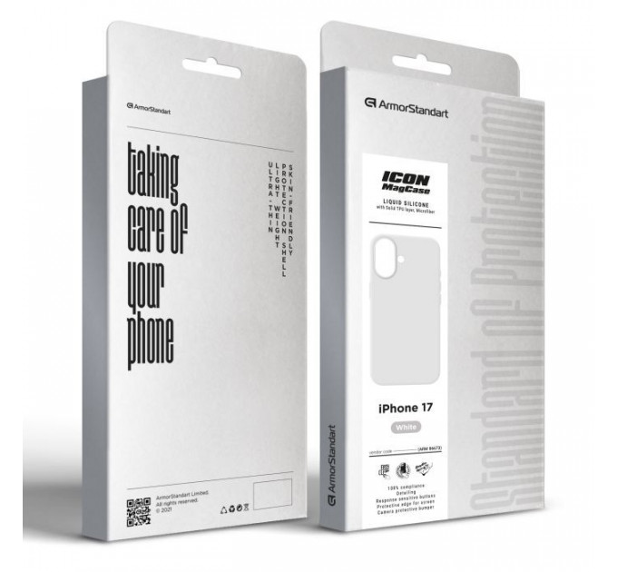 Чохол до мобільного телефона Armorstandart ICON2 MagCase Apple iPhone 17 White (ARM86673)