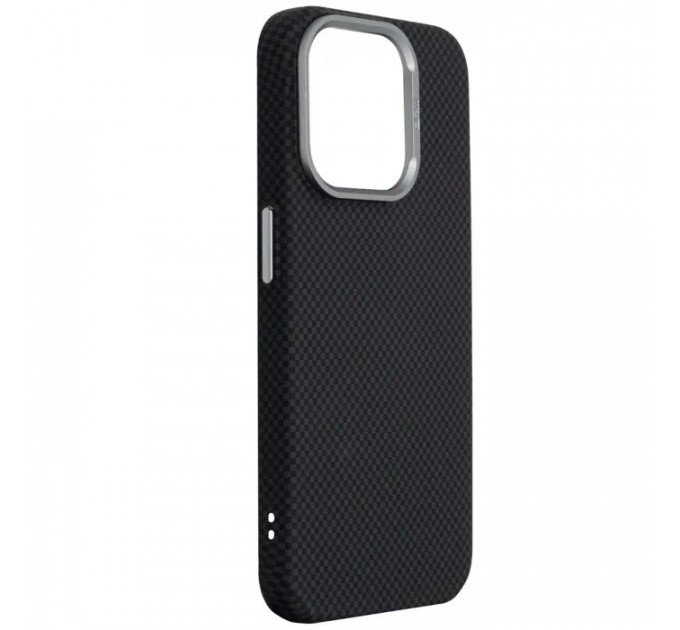 Чохол до мобільного телефона Armorstandart LikeCarbon2 MagCase Apple iPhone 15 Pro Kevlar Black (ARM88589)