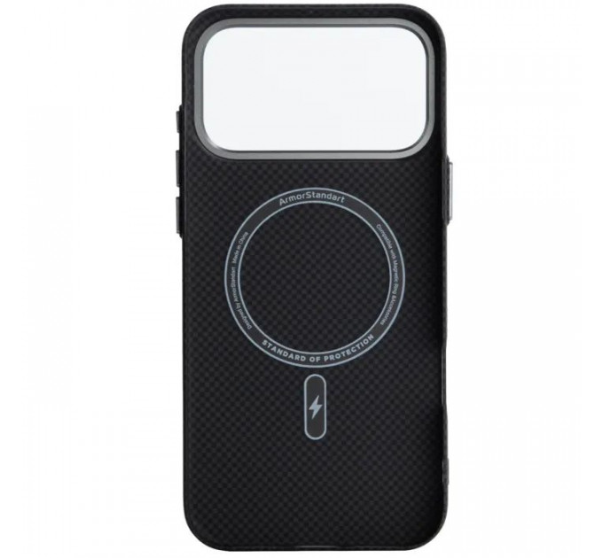 Чохол до мобільного телефона Armorstandart LikeCarbon2 MagCase Apple iPhone 17 Pro Max Kevlar Black (ARM88377)