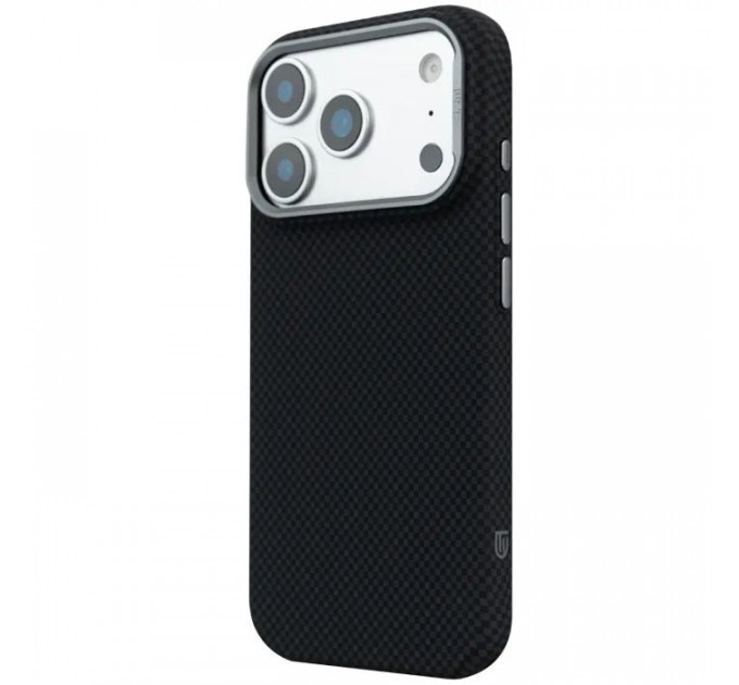 Чохол до мобільного телефона Armorstandart LikeCarbon2 MagCase Apple iPhone 17 Pro Max Kevlar Black (ARM88377)
