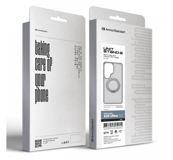 Чохол до мобільного телефона Armorstandart Unit Stand2 Samsung S26 Ultra 5G Grey (ARM89565)