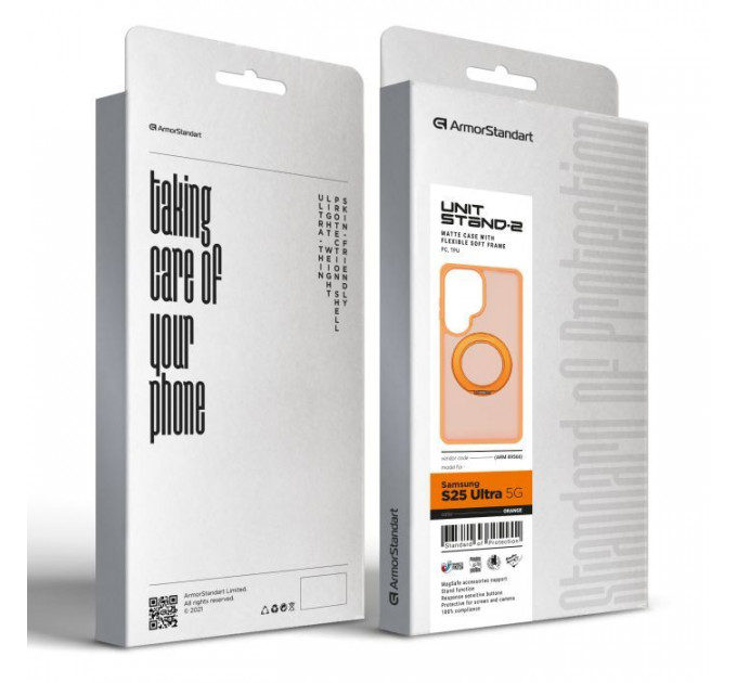 Чохол до мобільного телефона Armorstandart Unit Stand2 Samsung S26 Ultra 5G Orange (ARM89566)