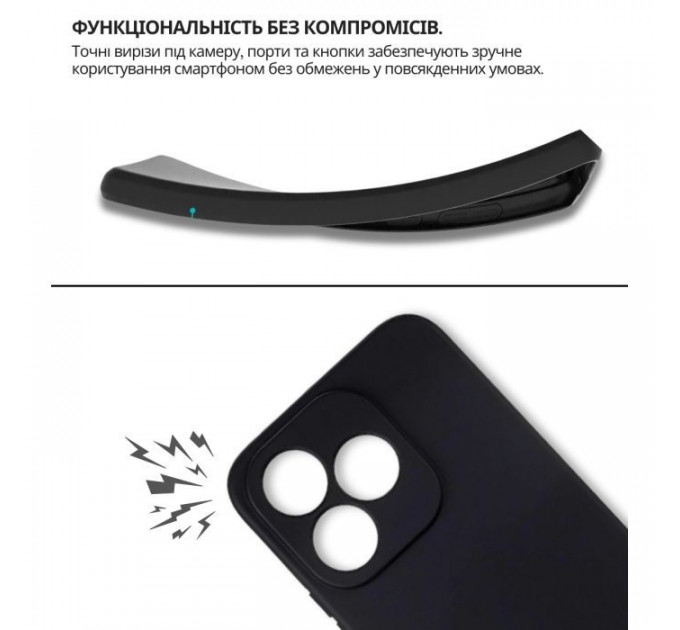 Чохол до мобільного телефона BeCover silicone Honor 400 Lite Black (714939)