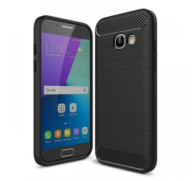 Чохол до мобільного телефона для SAMSUNG Galaxy A3 2017 Carbon Fiber (Black) Laudtec (LT-A32017B)