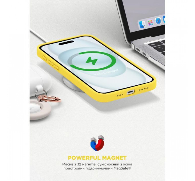 Чехол для мобильного телефона Armorstandart ICON2 MagSafe Apple iPhone 15 Sunshine (ARM77011)