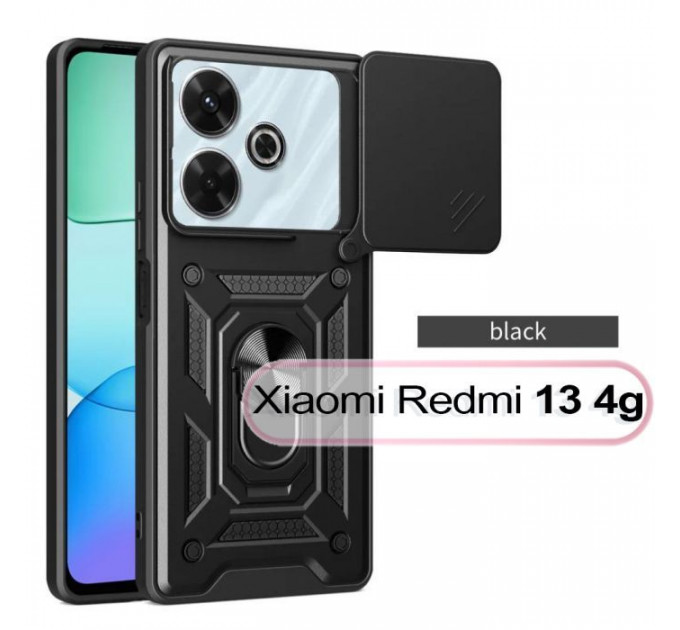 Чохол до мобільного телефона BeCover Military Xiaomi Redmi 13 Black (711551)