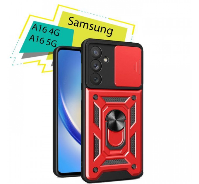Чохол до мобільного телефона BeCover Military Samsung Galaxy A16 4G SM-A165\/A16 5G SM-A166 Red (713071)