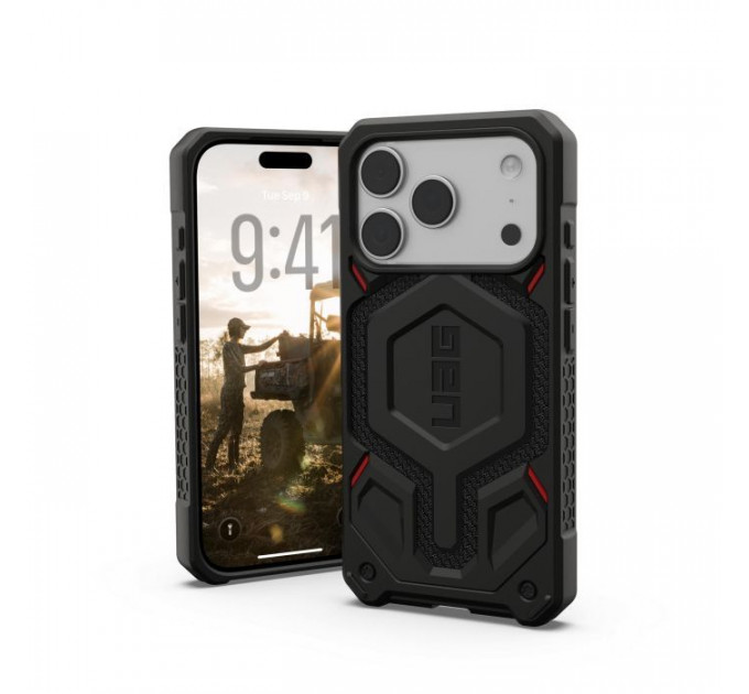 Чохол до мобільного телефона UAG iPhone 17 Pro Monarch Pro MagSafe Kevlar Black (114513113940)