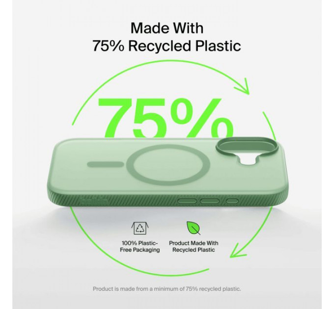 Чехол для мобильного телефона Belkin Magnetic Protective Grip iPhone 17 Sage (MSA034HQSE)