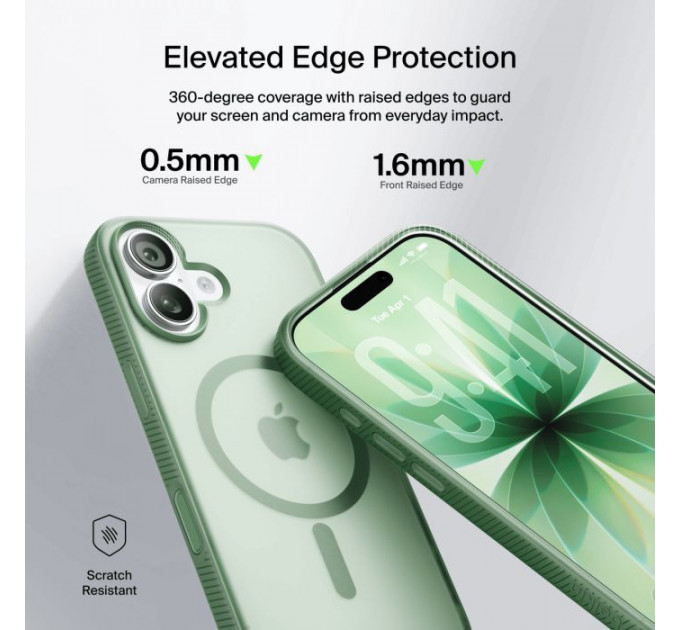 Чехол для мобильного телефона Belkin Magnetic Protective Grip iPhone 17 Sage (MSA034HQSE)