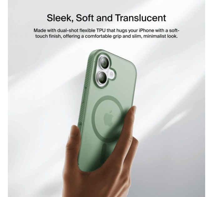 Чехол для мобильного телефона Belkin Magnetic Protective Grip iPhone 17 Sage (MSA034HQSE)