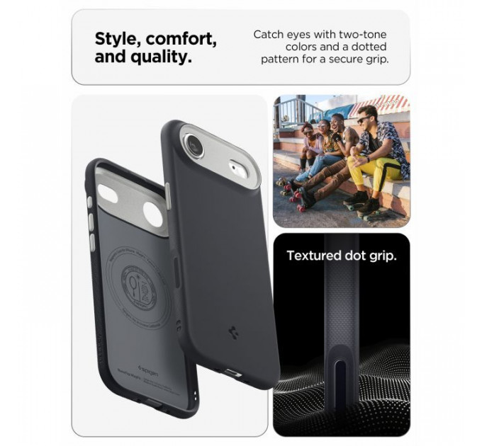Чохол до мобільного телефона Spigen Nano Pop MagFit iPhone 17 Air Black Sesame (ACS10301)