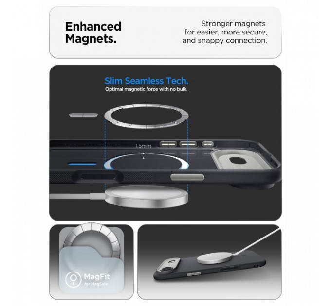 Чохол до мобільного телефона Spigen Nano Pop MagFit iPhone 17 Air Black Sesame (ACS10301)