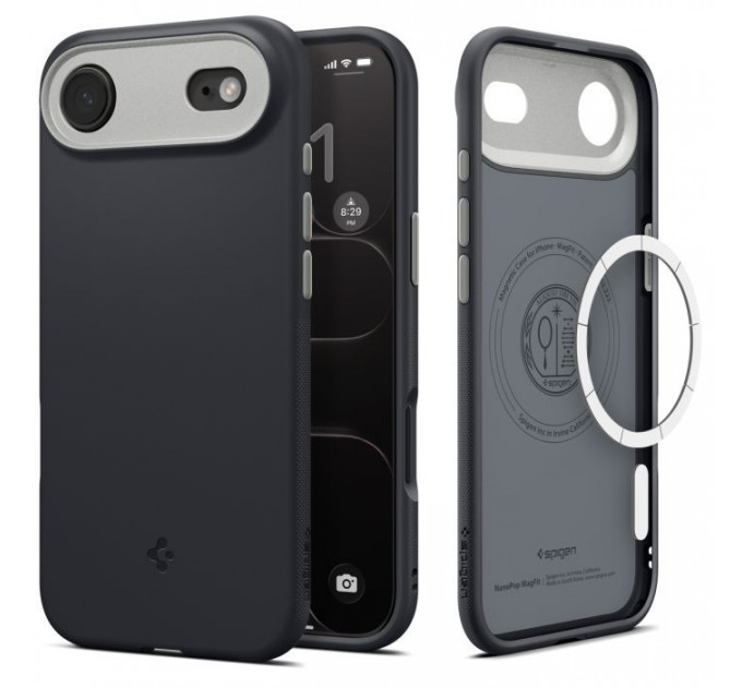 Чохол до мобільного телефона Spigen Nano Pop MagFit iPhone 17 Air Black Sesame (ACS10301)
