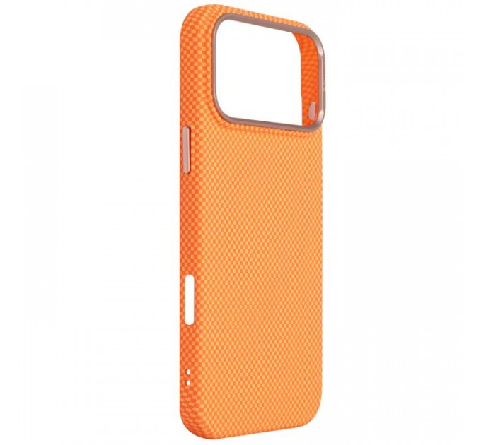 Чохол до мобільного телефона Armorstandart LikeCarbon2 SE MagCase Apple iPhone 17 Pro Max Kevlar Orange Rose Gold (ARM89169)