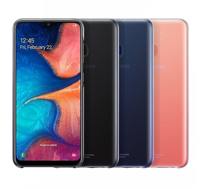 Чехол для мобильного телефона Samsung Galaxy A20 (A205F) Gradation Cover Pink (EF-AA205CPEGRU)