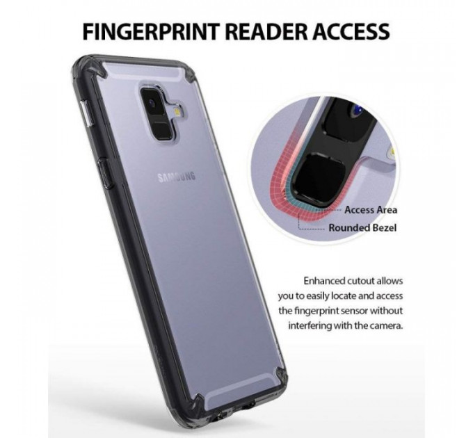 Чехол для мобильного телефона Ringke Fusion Samsung Galaxy A6 Smoke Black (RCS4438)